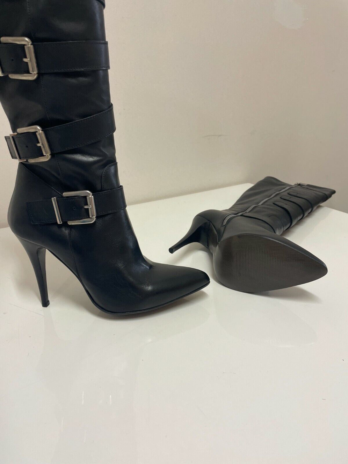 Saldi del 50% Donna London, stivale alto, nero con tacco - TULYSTORE.COM